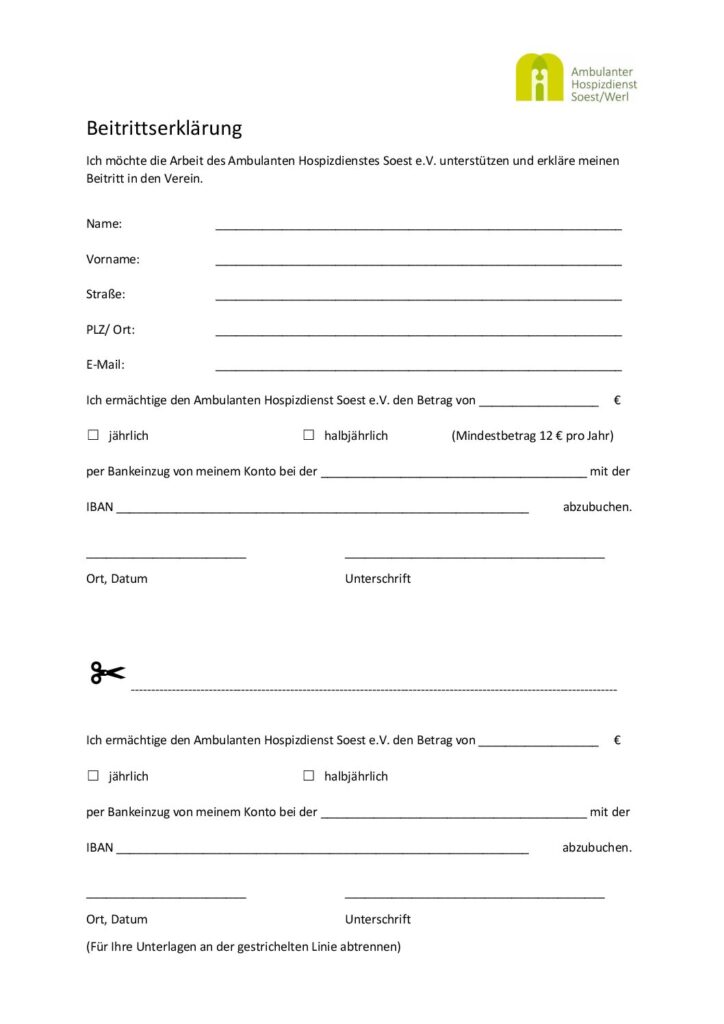 Beitrittserklaerung Mit Logo Pdf 724x1024
